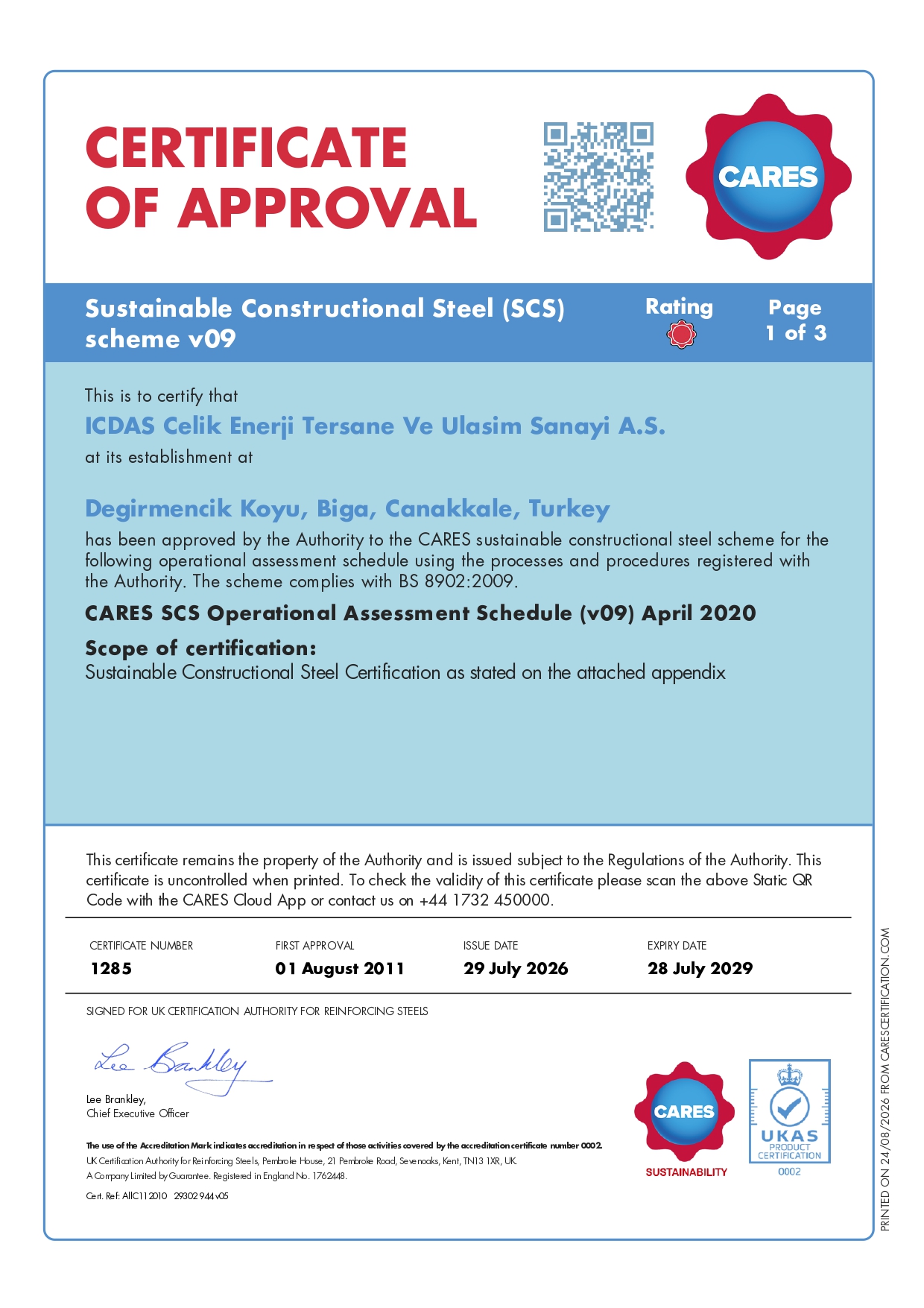 İÇDAŞ sustainability approach